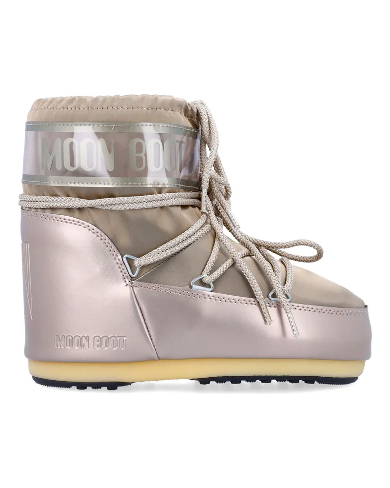Moon Boot Mondstuhl flache Schuhe Platinum
