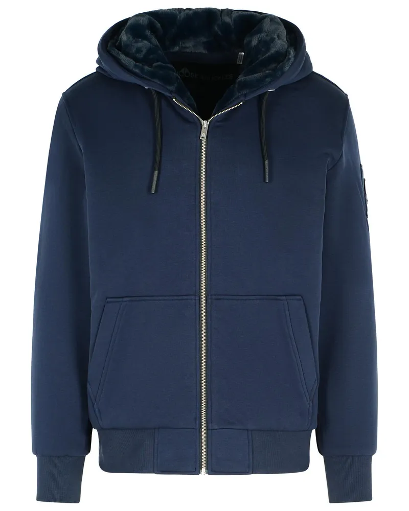 Moose Knuckles Bunny' Navy Cotton Blend Sweatshirt Navy