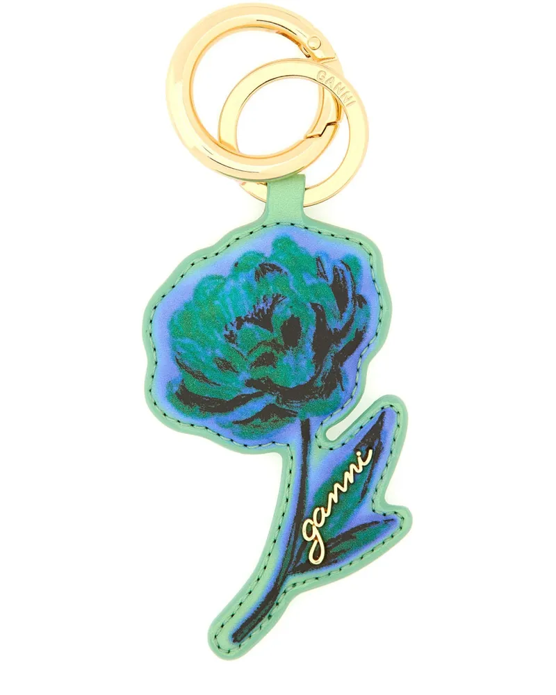 Ganni Keychain "Blume Green