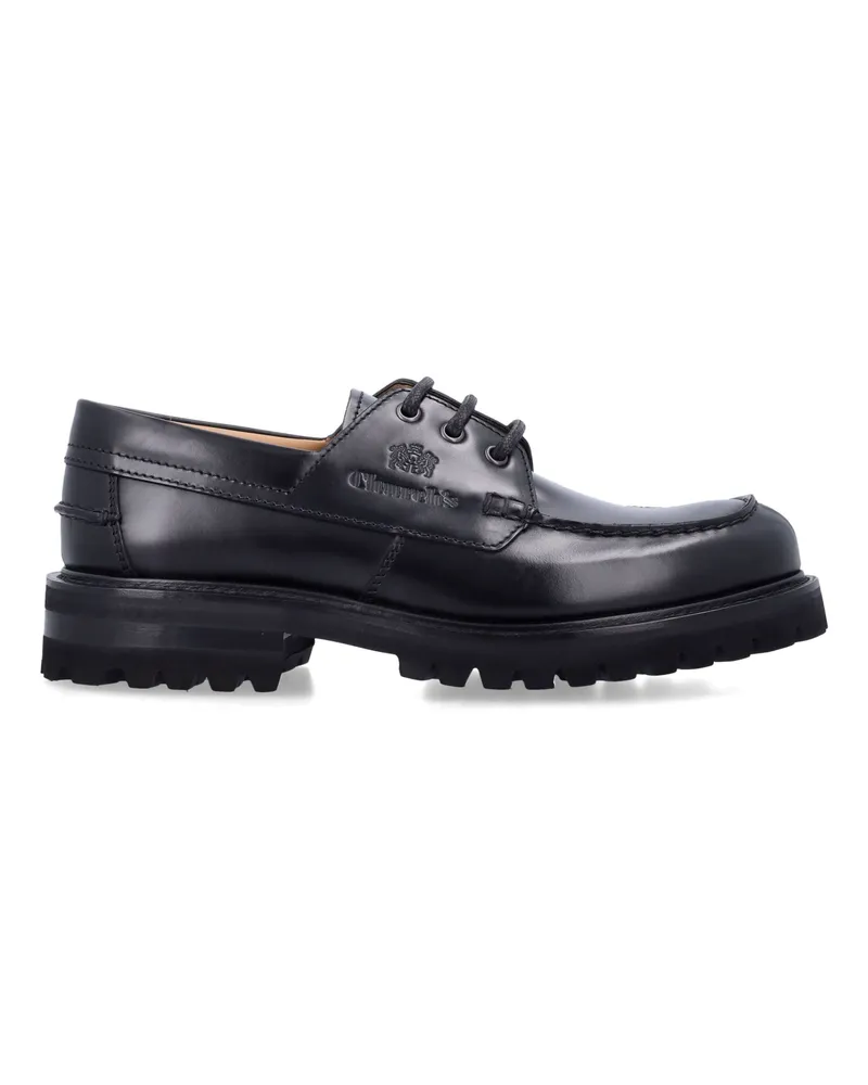 Church's Kirche's Flache Schuhe schwarz Black