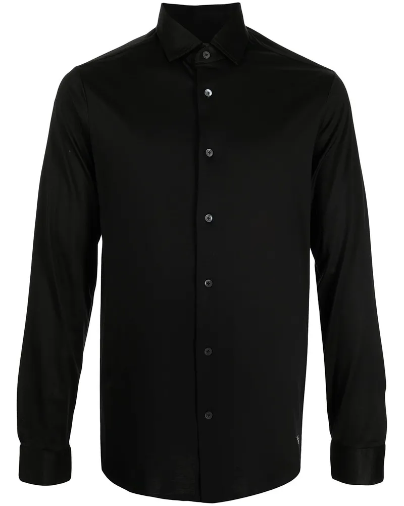 Emporio Armani Baumwollhemd Black