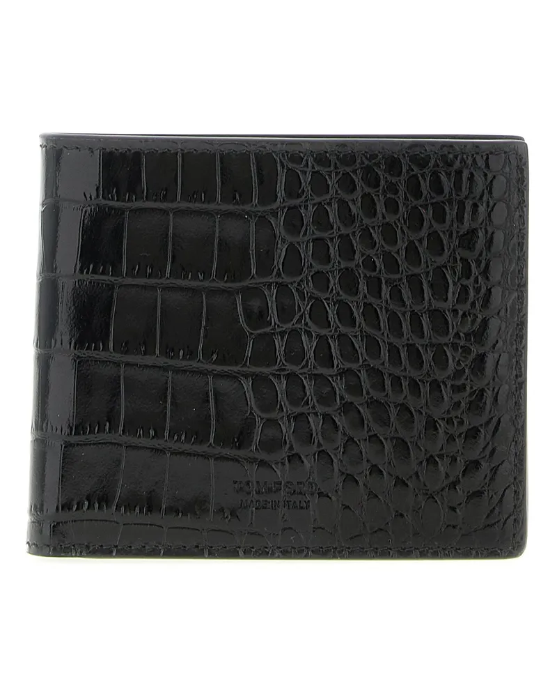 Tom Ford Krokodil-Geldbörse Black