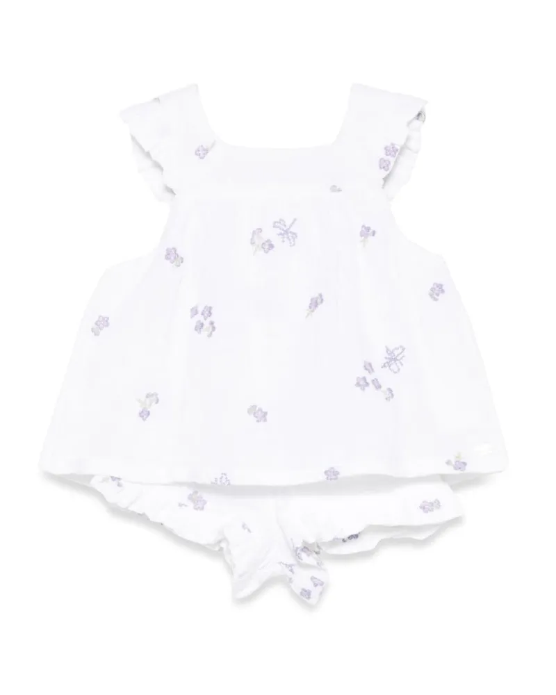 Tartine et Chocolat Set Vestito Con Shorts White