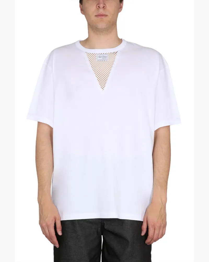 Raf Simons T -Shirt mit Logo White