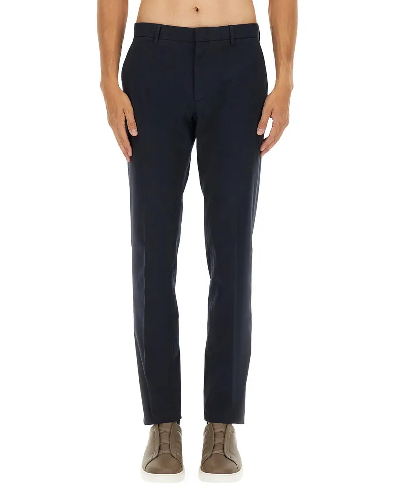 Ermenegildo Zegna Premium -Baumwollhosen Blue
