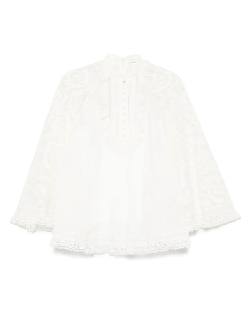 Zimmermann Ascension Lace Detail Tunika Beige
