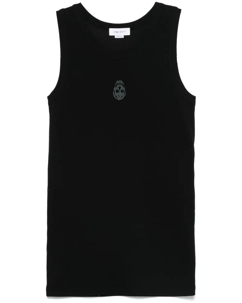 Alexander McQueen Alexander MC Queen Skull Schädel Baumwolloberteil Black