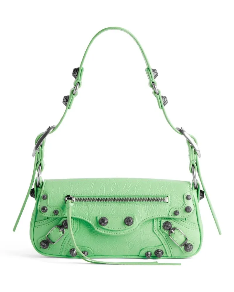 Balenciaga le Cagole Xs Leder -Umhängetasche Grün