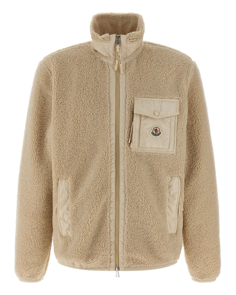 Moncler Teddy-Sweatshirt Beige