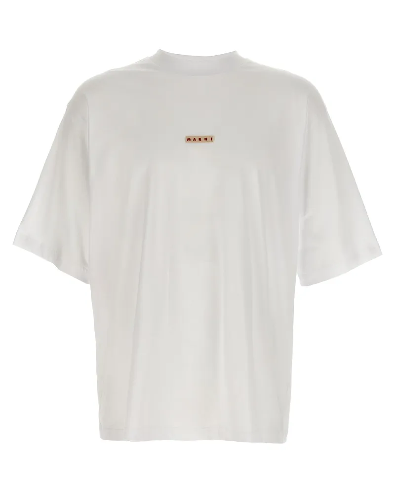 Marni Logo Patch T -Shirt White