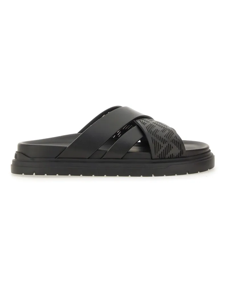 Fendi Slide Sandale Black