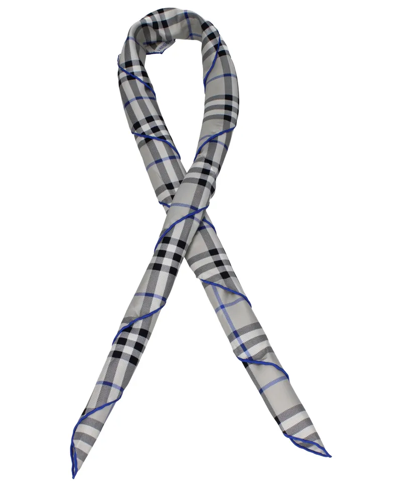 Burberry Damens Seidenschal Grau/Blau -