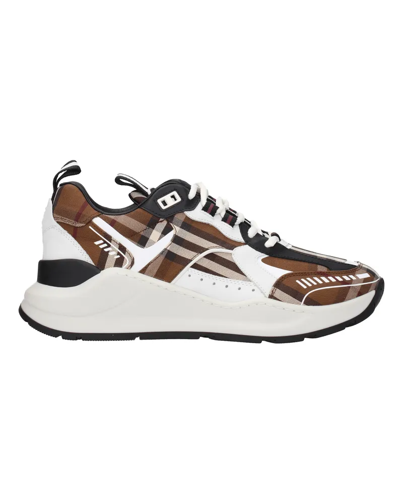 Burberry Herrens Sneakers Stoff Braun/Birke -