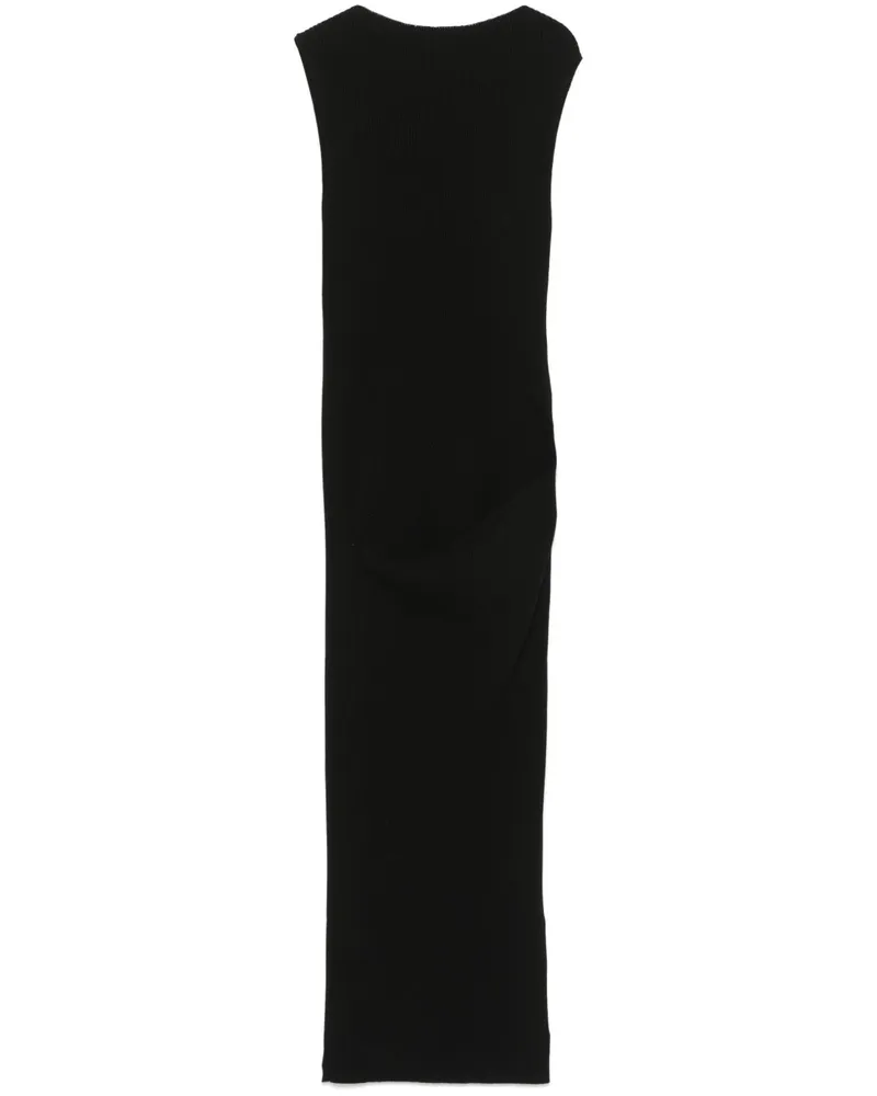 Rick Owens strickte langes Kleid Black