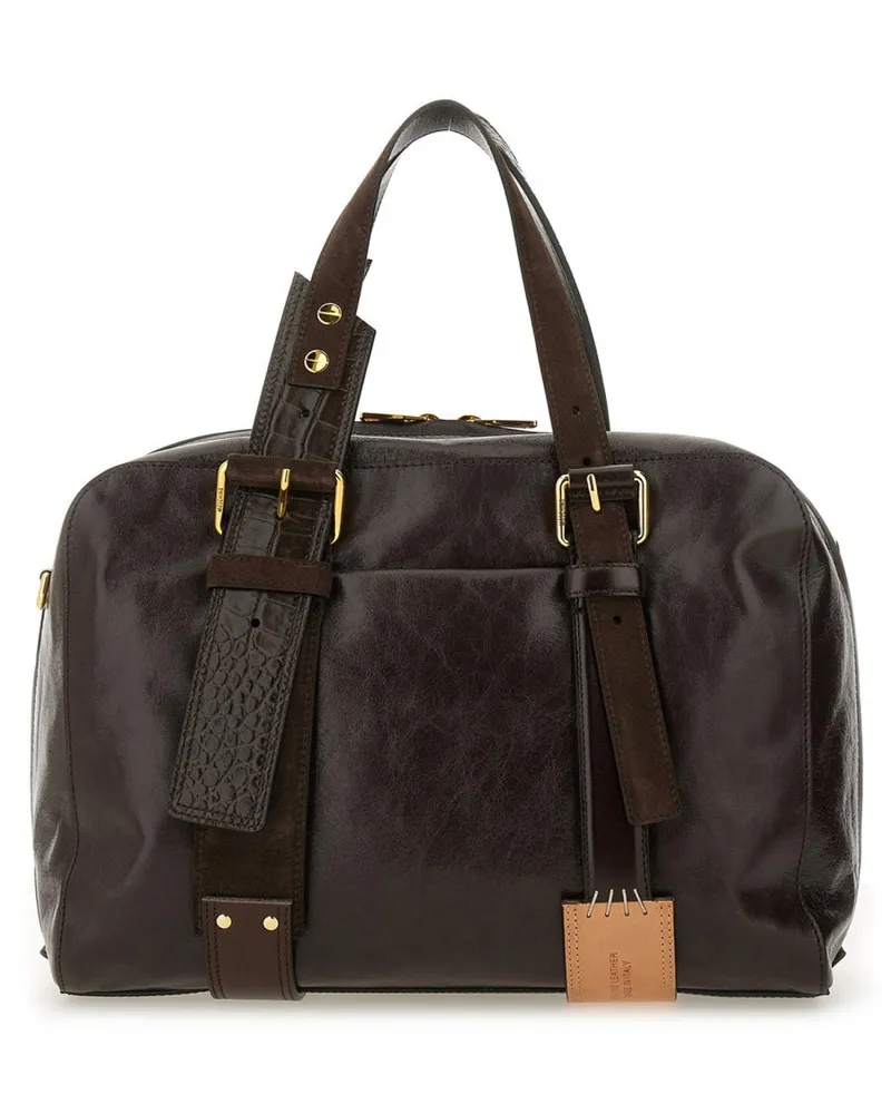 Moschino Ledertasche Brown