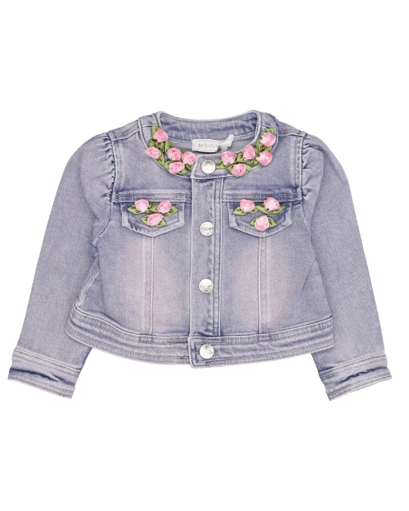 Monnalisa Jacken Denim+rosa