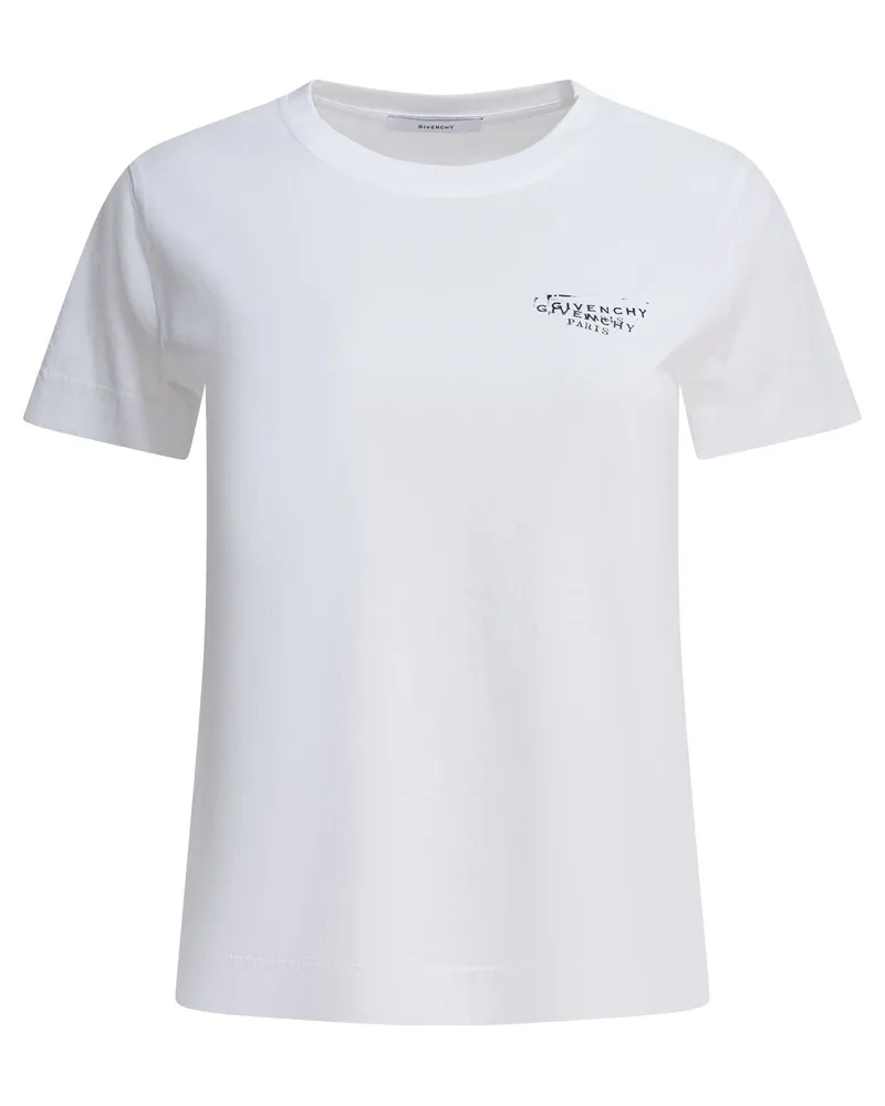Givenchy Fitted“ T-Shirt mit Rundhalsausschnitt White