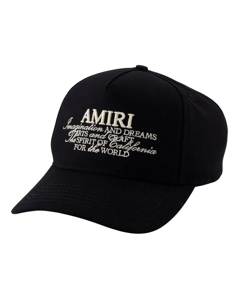 Amiri Spirit Cap  Baumwollschwarz Black