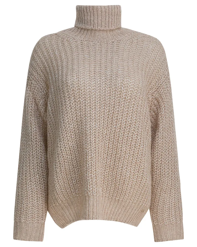 Herno Rollkragenpullover aus Wolle und Alpaka von Beige