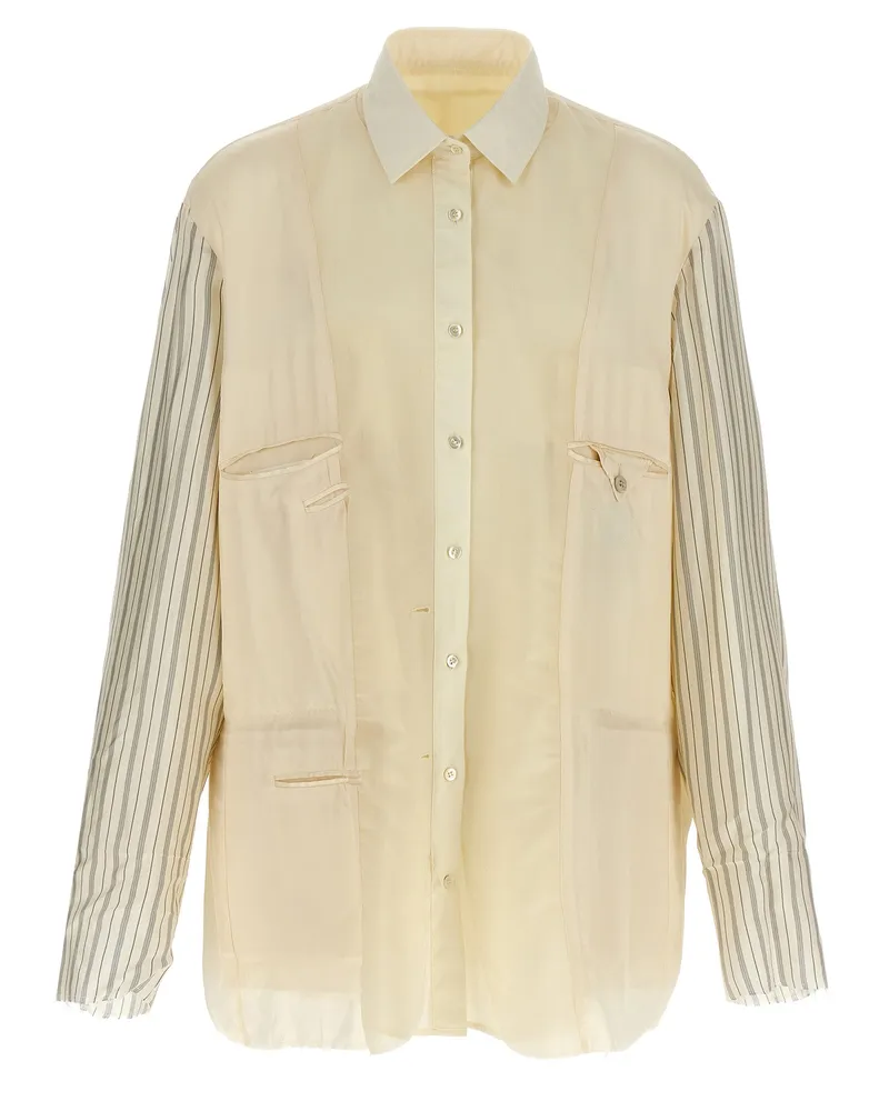 Maison Margiela Anonymität der Futter' Jacke Beige
