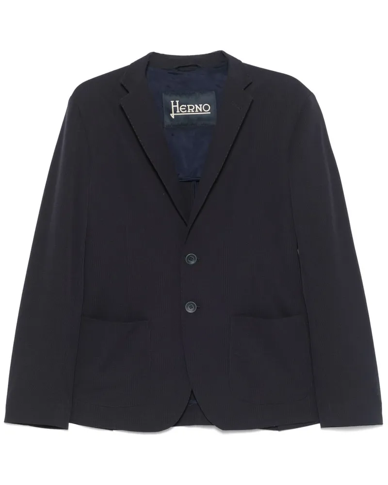 Herno Single Breasted Jacke Blue