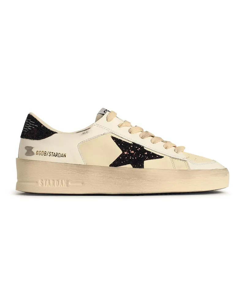 Golden Goose Golden Gans 'Stardan' weiße Lear -Sneaker White