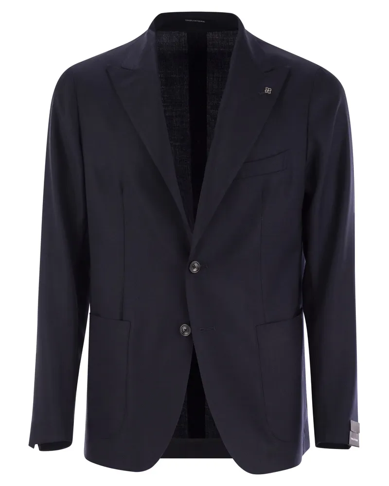 Tagliatore Two Button Wolljacke Blue