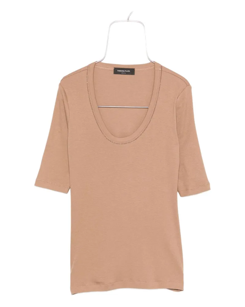 Fabiana Filippi Cotton gegen Nackenoberteil Camel