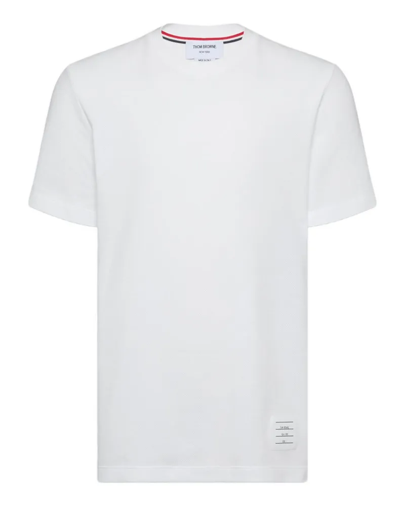 Thom Browne Baumwoll-T-Shirt White