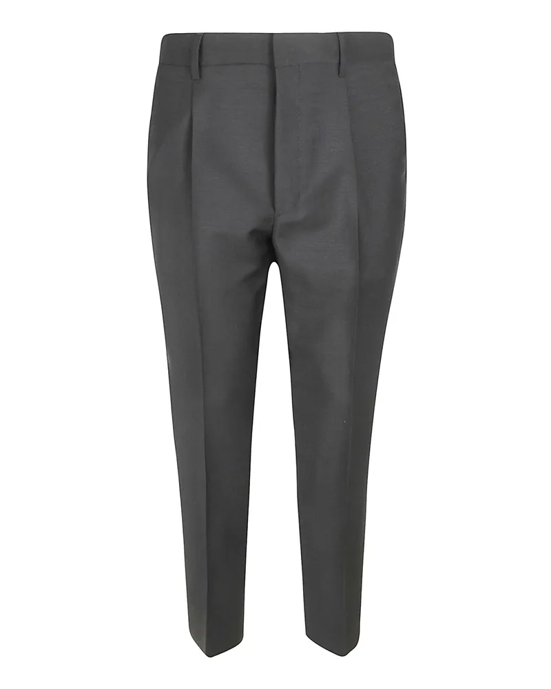 Prada klassische Wollhose Grau