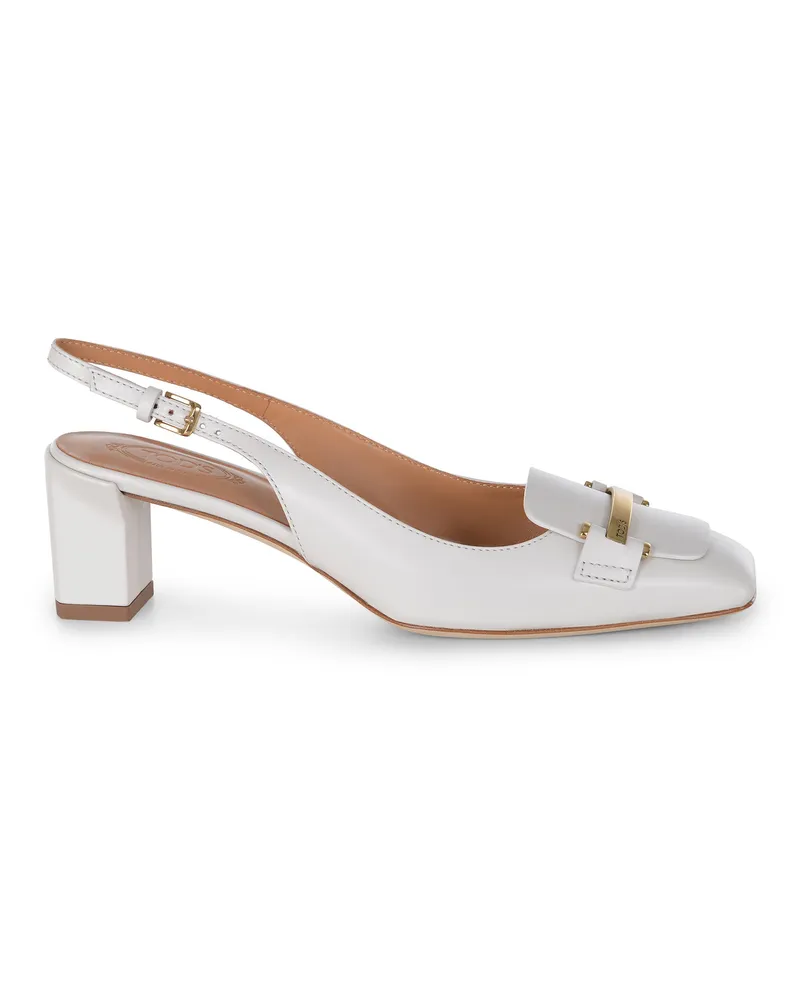 TOD'S Tod 's Pumpen aus Leder White