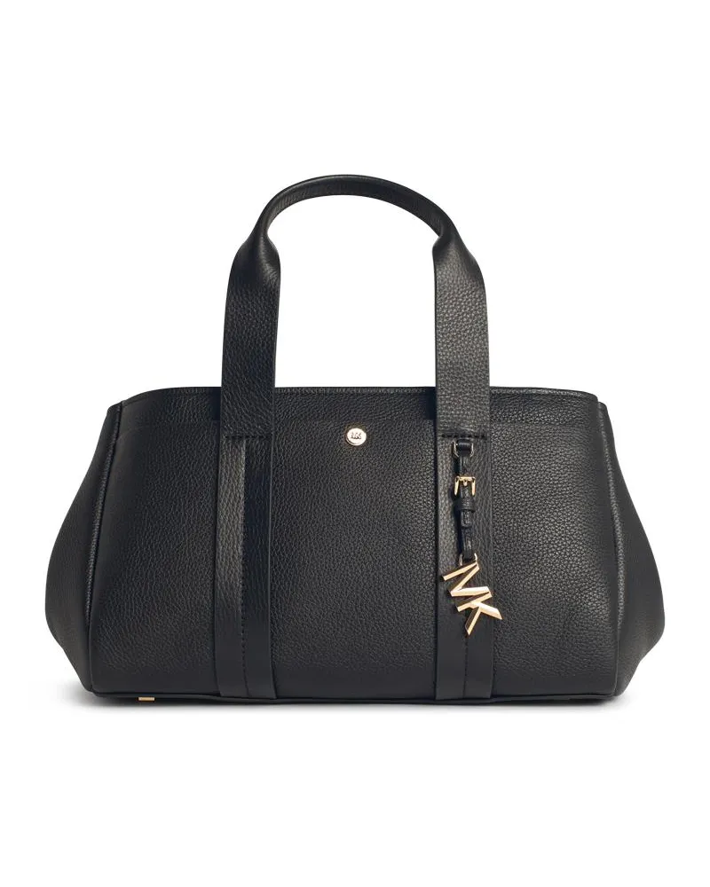 Michael Kors Rome' Black Lear Tasche Black