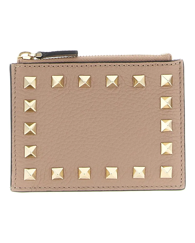 Valentino Garavani Valentino Garavani „Rockstud“-Kartenetui Pink