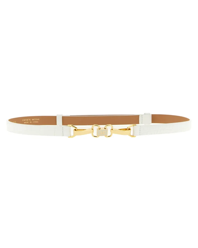 Elisabetta Franchi Jewel Clamp Gürtel White