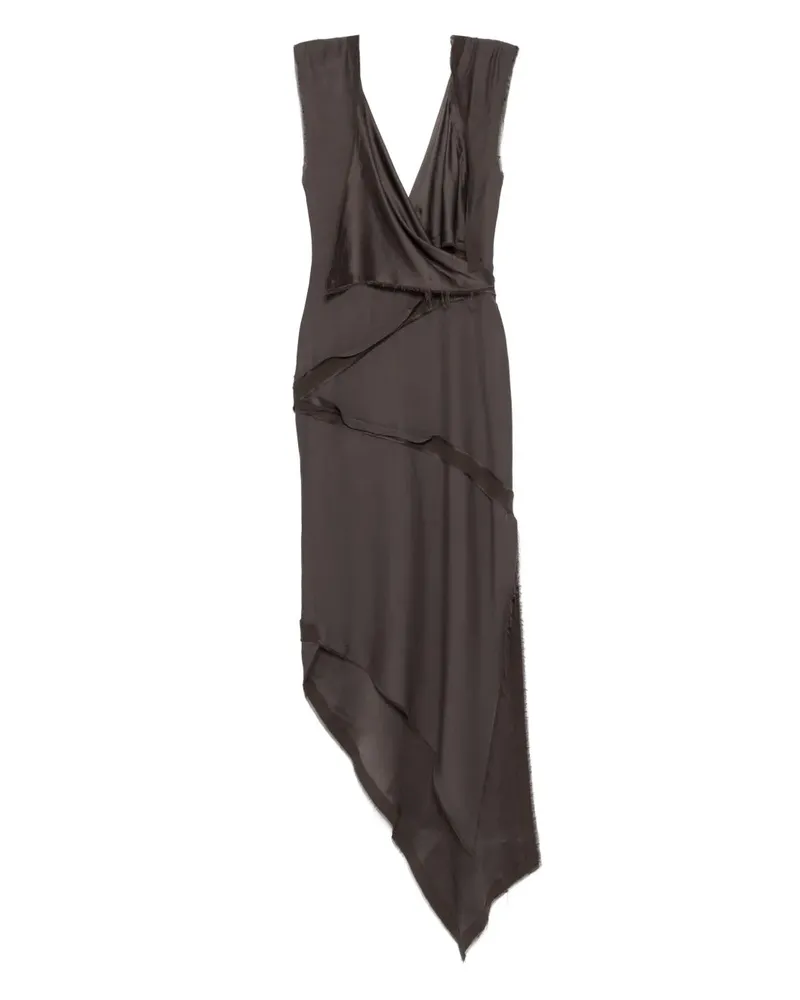 ATTICO Das Attico Midi -Kleid mit verdrehtem Detail 064