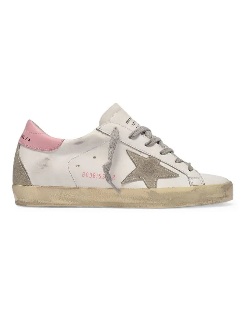 Golden Goose Super Star -Sneaker Golden Gänse Multi Leder White