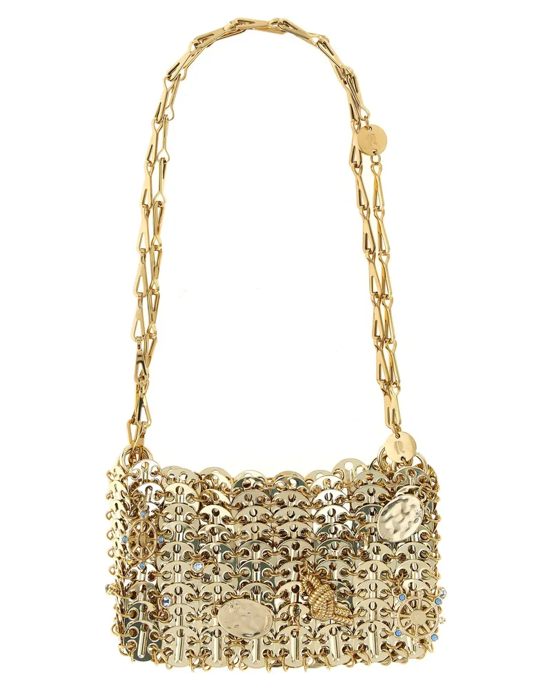 Paco Rabanne 1969 Nano' Umhängetasche Gold