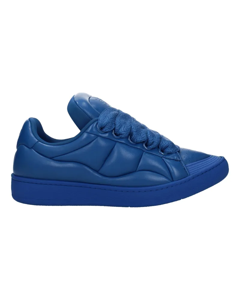 Lanvin Sneakers Curb Xl Männer's Blaues Leder -