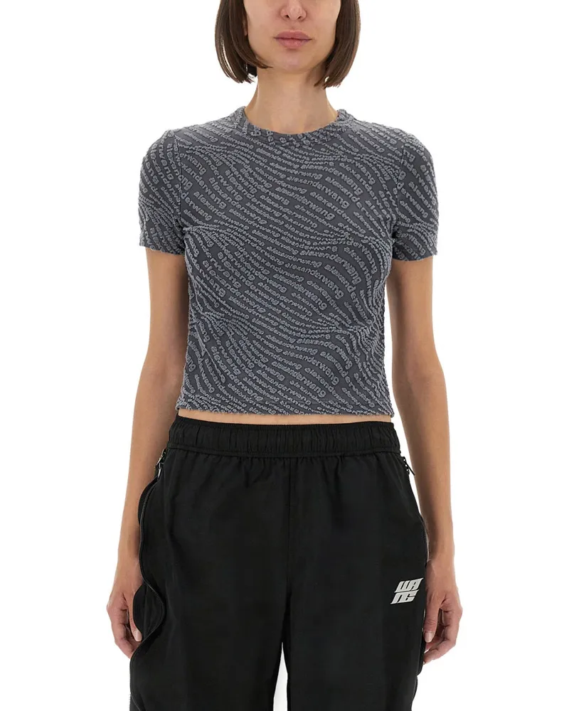 Alexander Wang T Shirt With Logo Grey