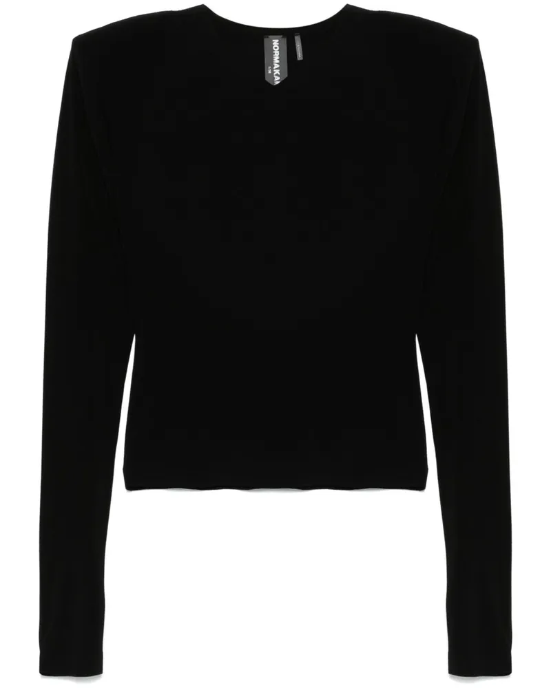 Norma Kamali gegen Nackenoberteil Black