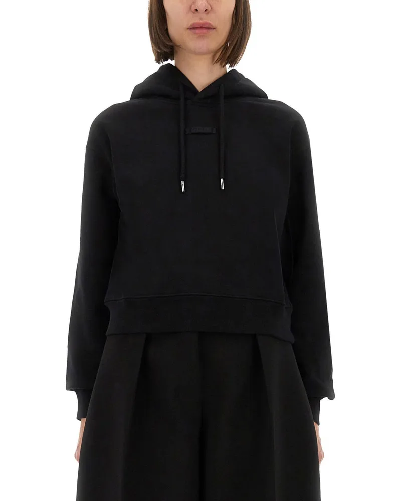 Jacquemus der Grosgrain Hoodie Black