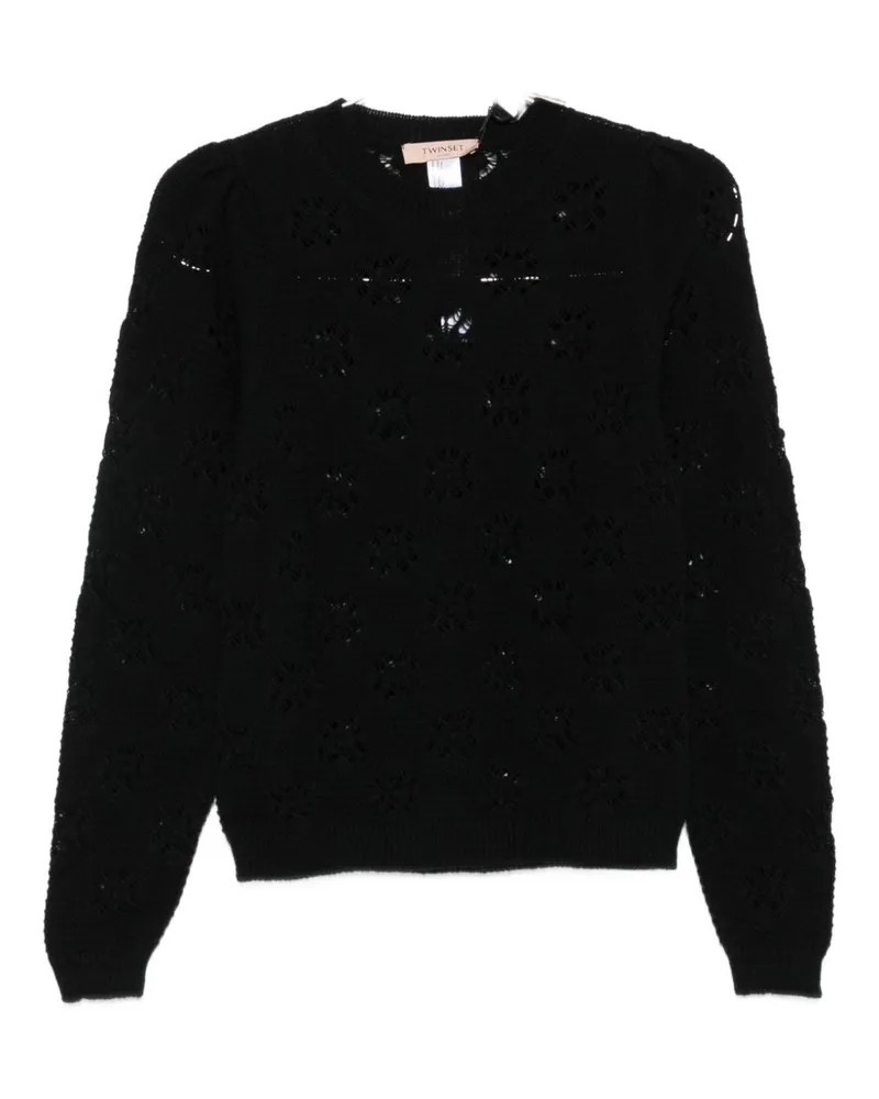Twin-Set Zwillings -Sweatern schwarz Black
