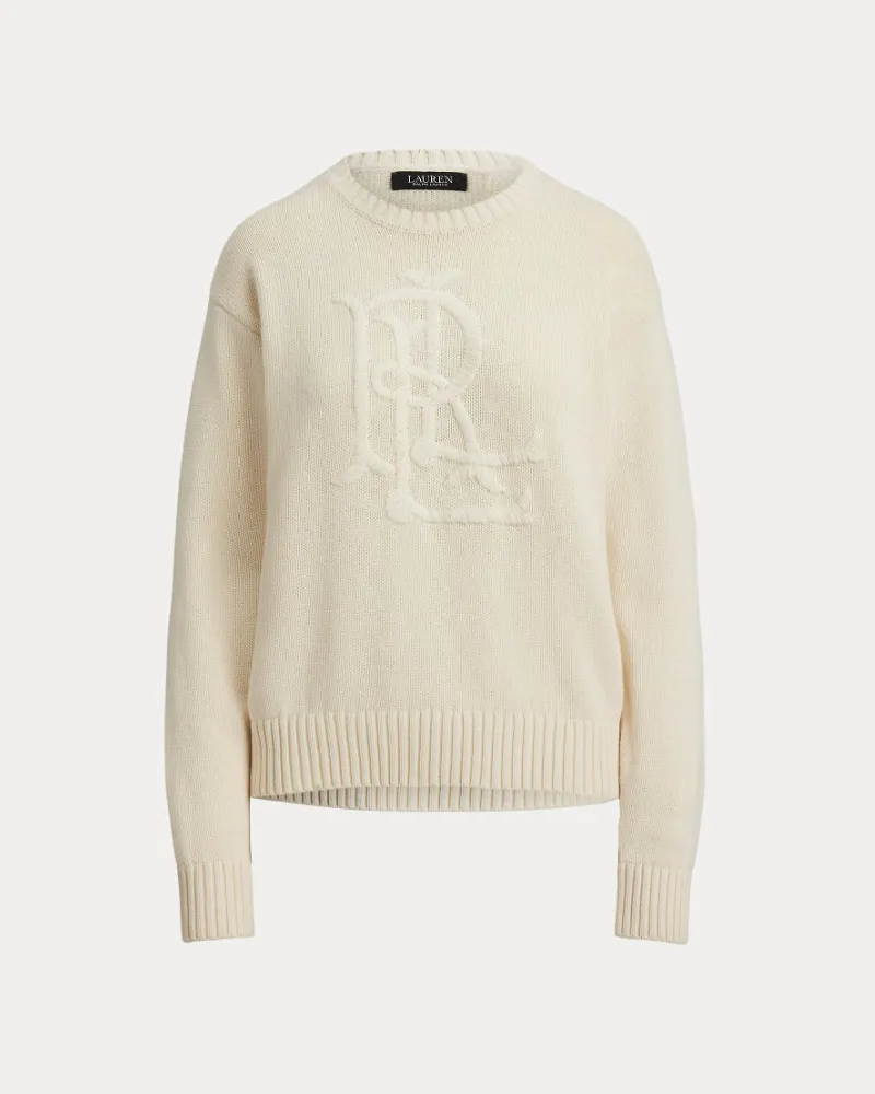 Ralph Lauren Riednee Langarmpullover Beige