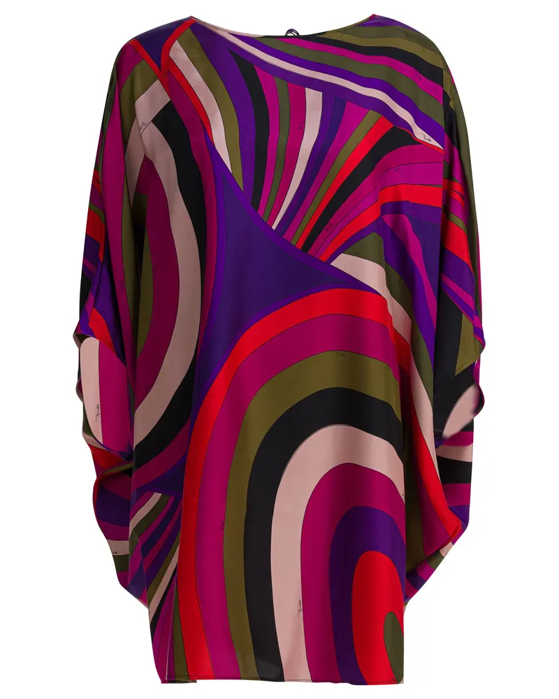 Emilio Pucci Iris“ Seidenkaftan Pink