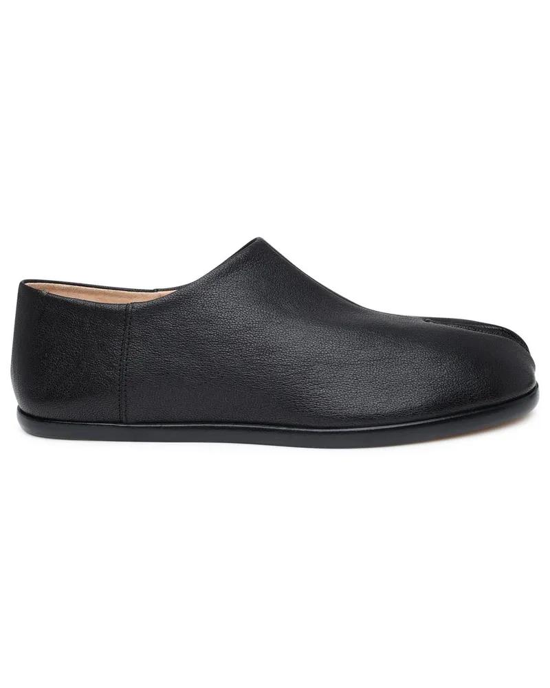 Maison Margiela Tabi Slaafers in Black Lear Black