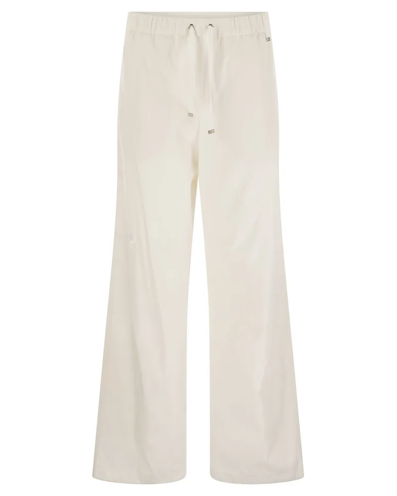 Herno Resort -Baumwollhose mit Kordelkordel White