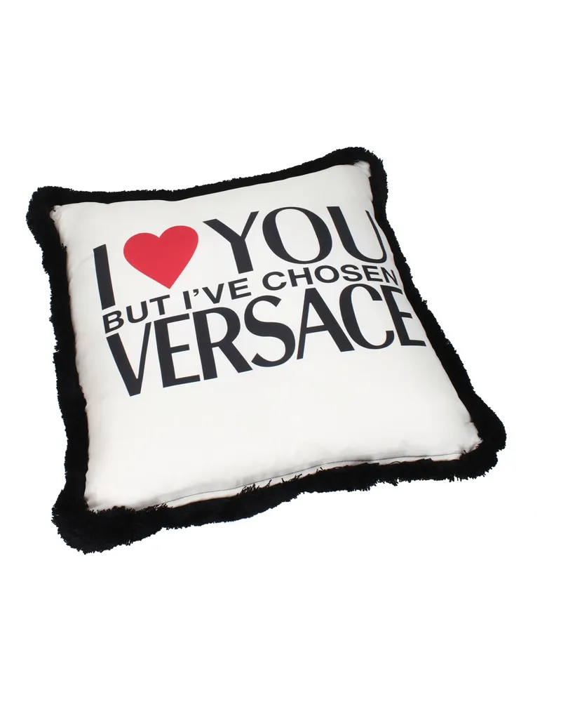 Versace Wohnaccessoires Kissen Home Polyester Weiß/Schwarz -