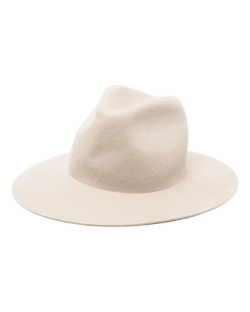 forte_forte Wool Fedora Hut Beige
