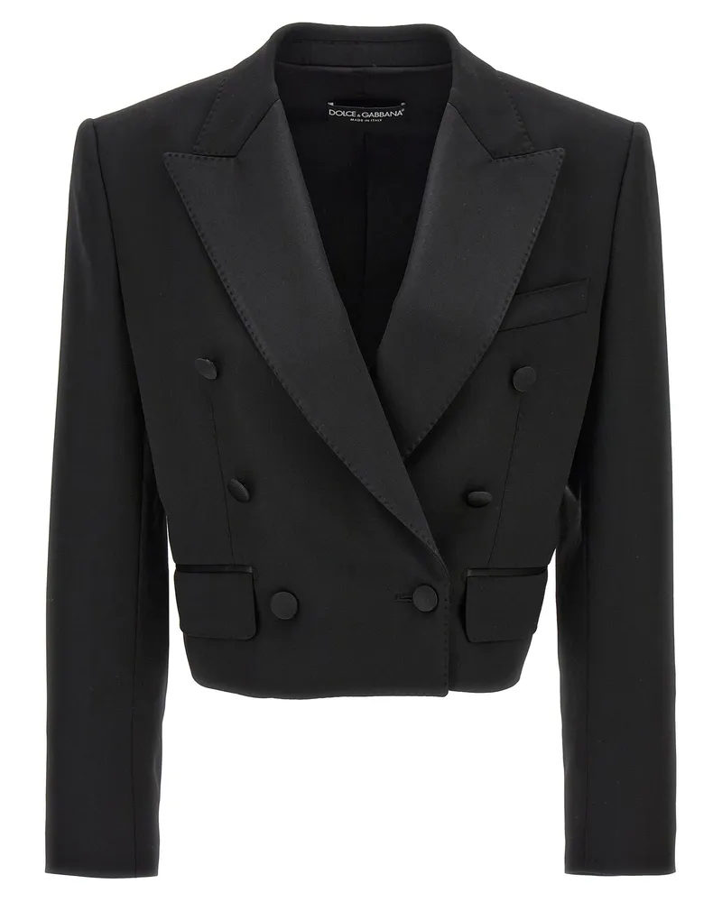 Dolce & Gabbana Tuxedo' kurzer Blazer Black