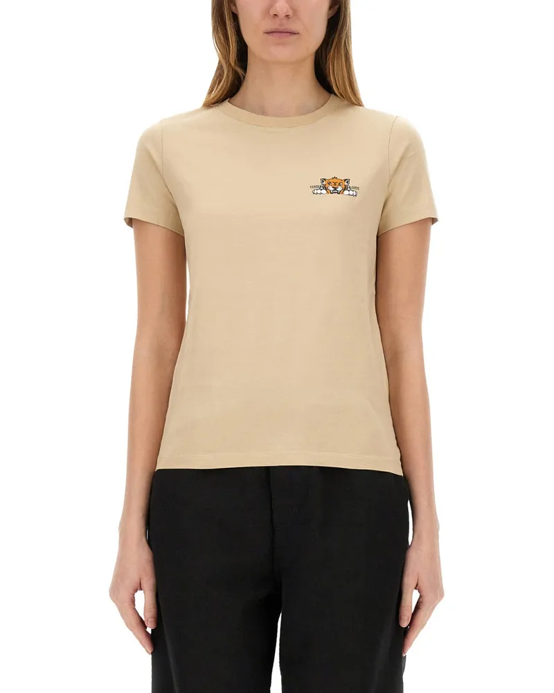 Kenzo Happy Tiger" T -Shirt Beige